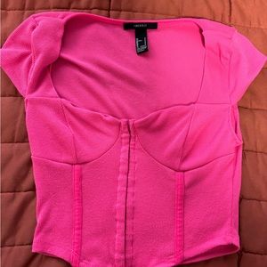 Pink corset top
